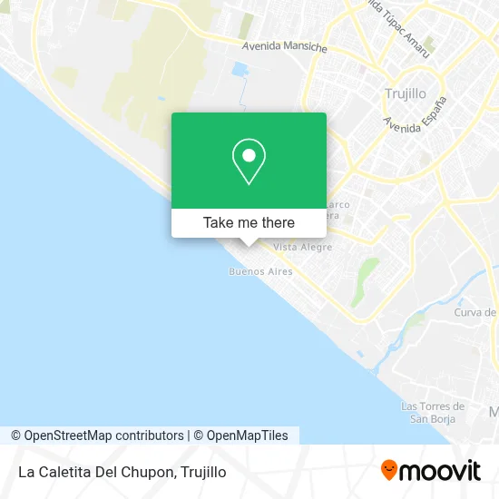 La Caletita Del Chupon map