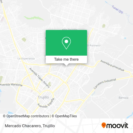 Mercado Chacarero map