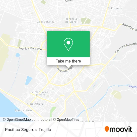 Pacífico Seguros map