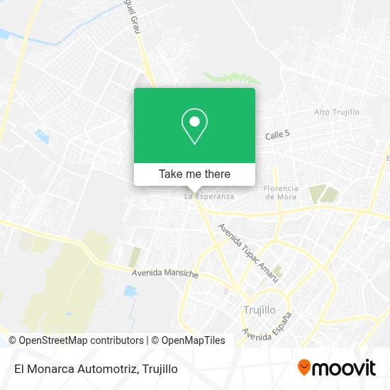 El Monarca Automotriz map