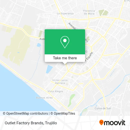 Outlet Factory Brands map