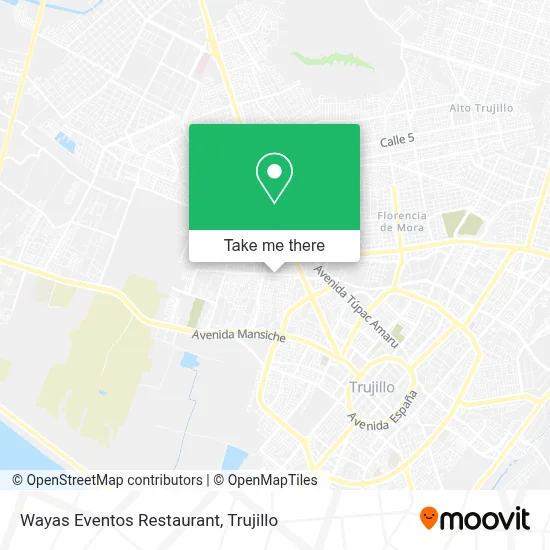 Wayas Eventos Restaurant map