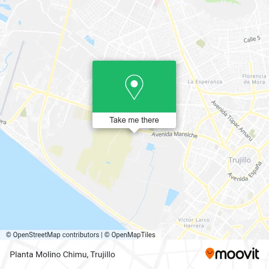 Planta Molino Chimu map