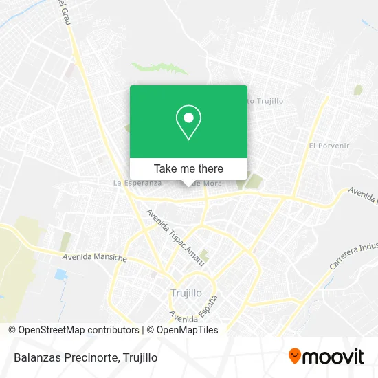 Balanzas Precinorte map