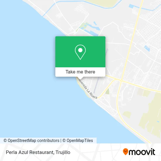 Perla Azul Restaurant map