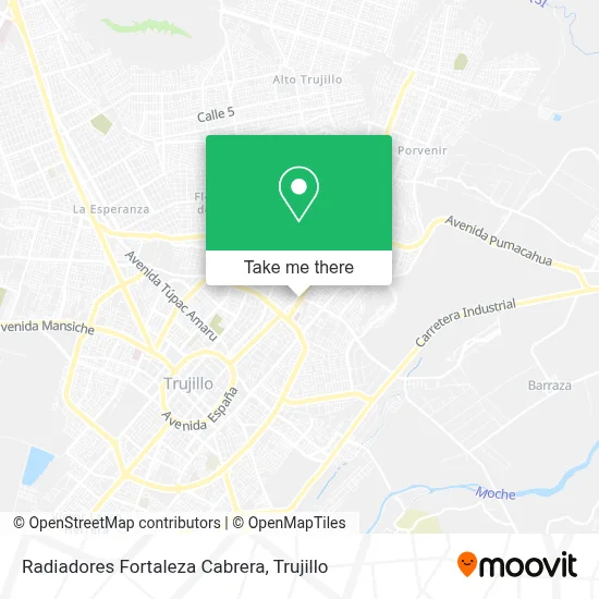 Radiadores Fortaleza Cabrera map