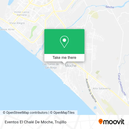 Eventos El Chalé De Moche map