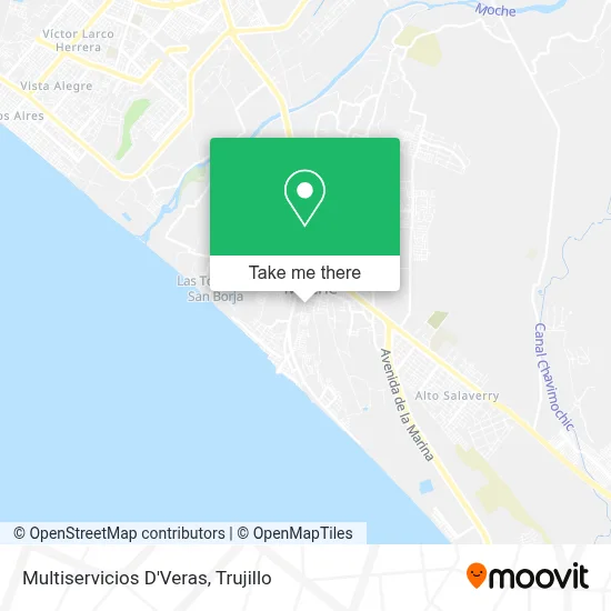 Multiservicios D'Veras map