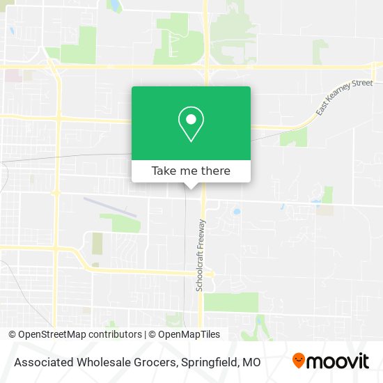 Mapa de Associated Wholesale Grocers