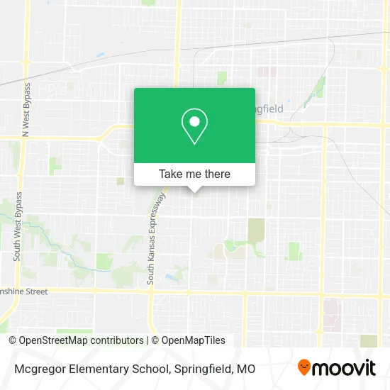 Mapa de Mcgregor Elementary School