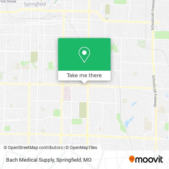 Mapa de Bach Medical Supply