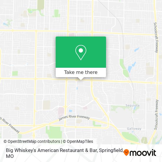 Mapa de Big Whiskey's American Restaurant & Bar