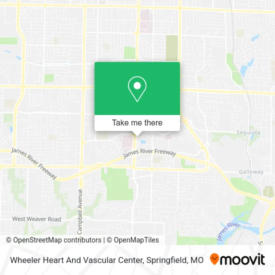 Mapa de Wheeler Heart And Vascular Center
