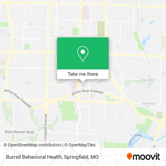 Burrell Behavioral Health map
