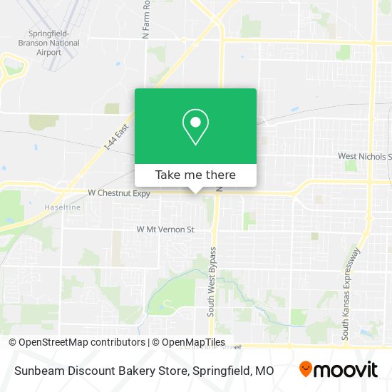 Mapa de Sunbeam Discount Bakery Store