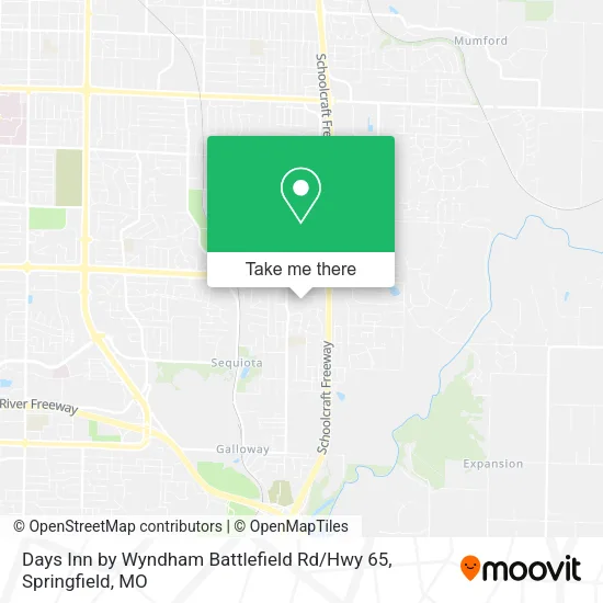 Mapa de Days Inn by Wyndham Battlefield Rd / Hwy 65