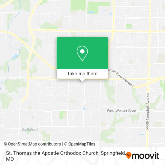 St. Thomas the Apostle Orthodox Church map