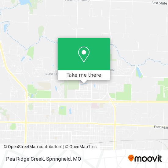 Mapa de Pea Ridge Creek