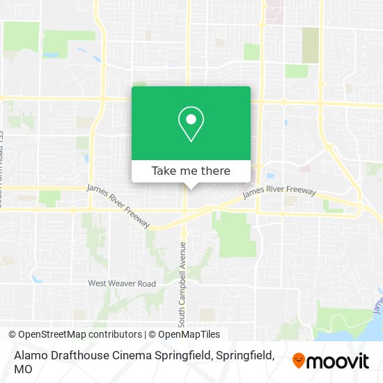 Alamo Drafthouse Cinema Springfield map