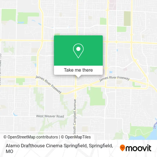 Mapa de Alamo Drafthouse Cinema Springfield