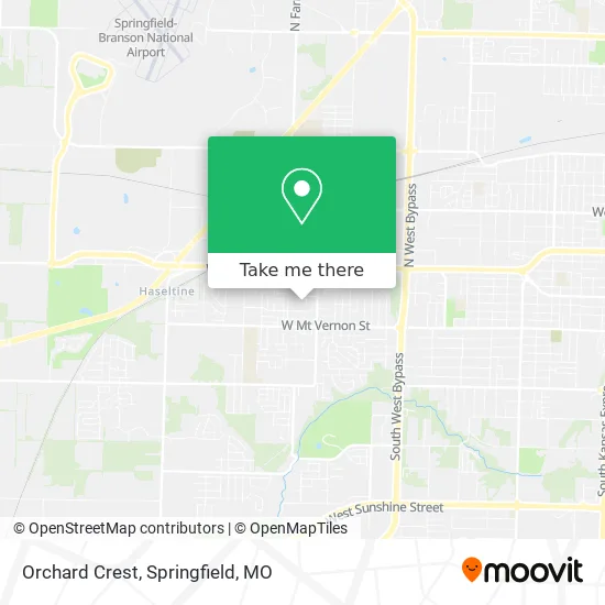 Orchard Crest map