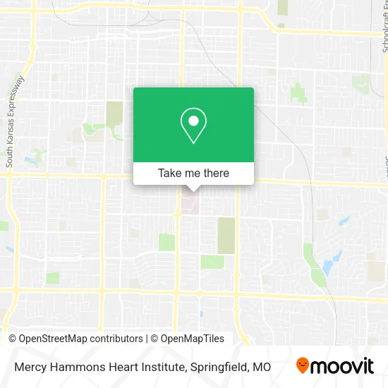Mapa de Mercy Hammons Heart Institute