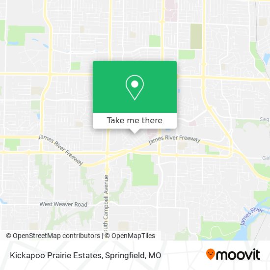 Mapa de Kickapoo Prairie Estates