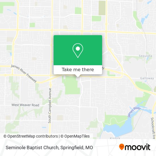 Seminole Baptist Church map