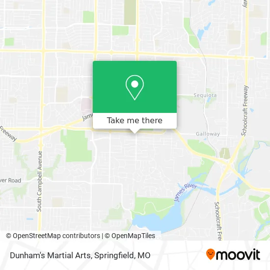 Dunham's Martial Arts map