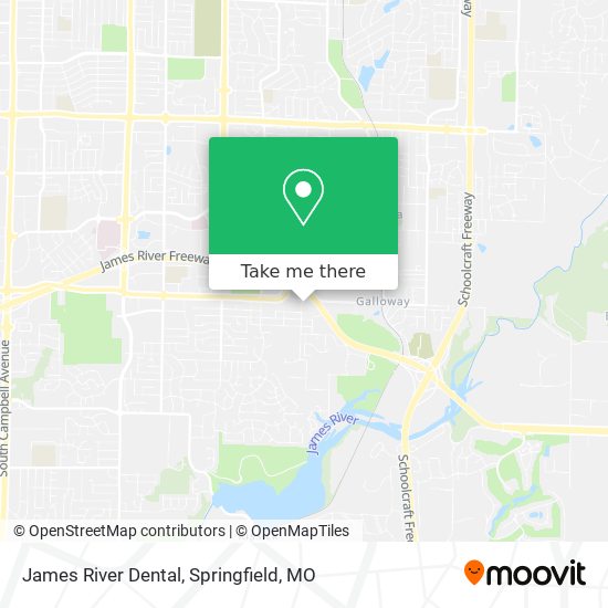 James River Dental map