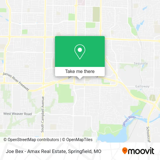 Joe Bex - Amax Real Estate map