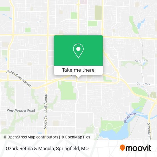 Ozark Retina & Macula map