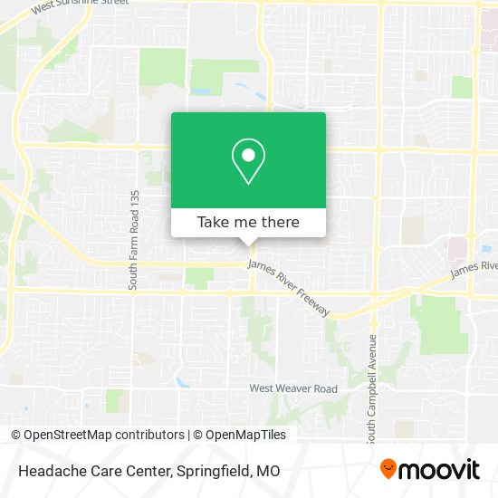 Headache Care Center map