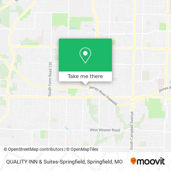 Mapa de QUALITY INN & Suites-Springfield