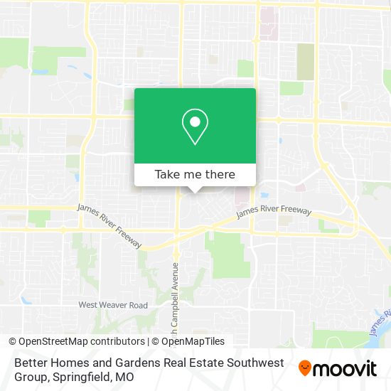 Better Homes and Gardens Real Estate Southwest Group map