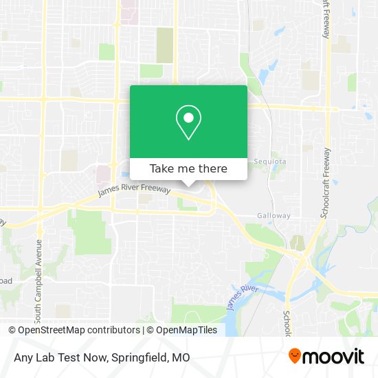Any Lab Test Now map