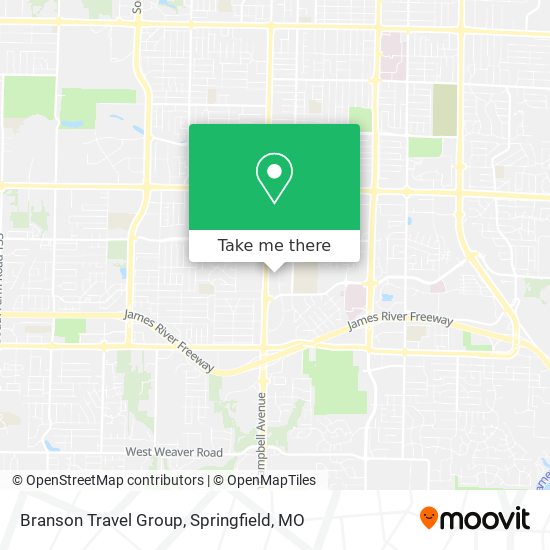 Branson Travel Group map