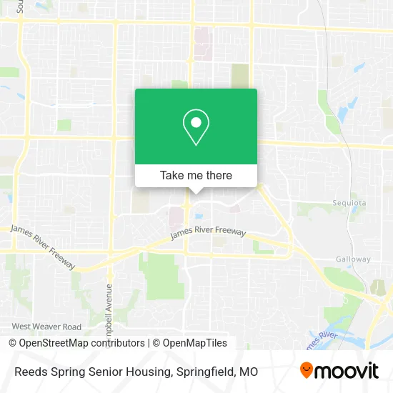 Reeds Spring Senior Housing map