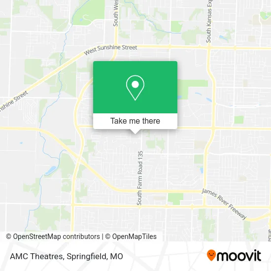 AMC Theatres map