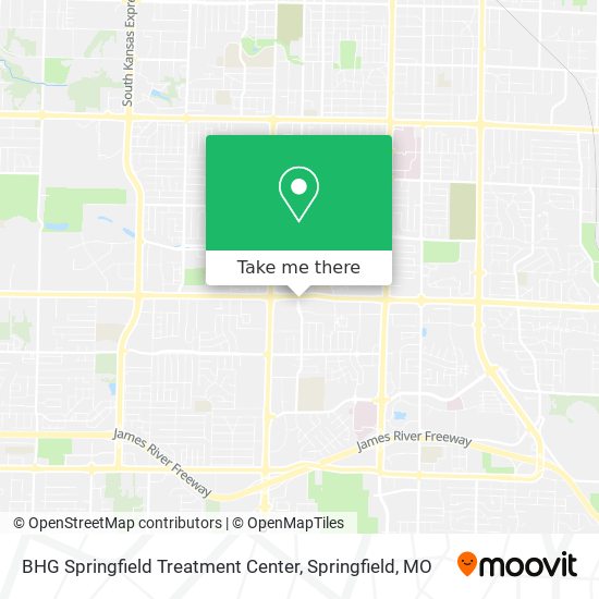 BHG Springfield Treatment Center map