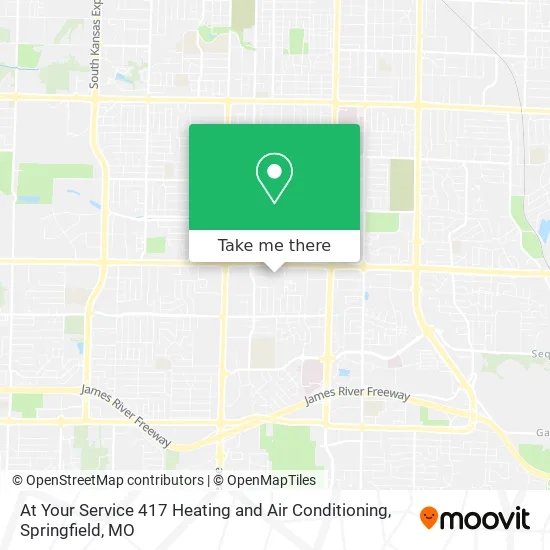 At Your Service 417 Heating and Air Conditioning map