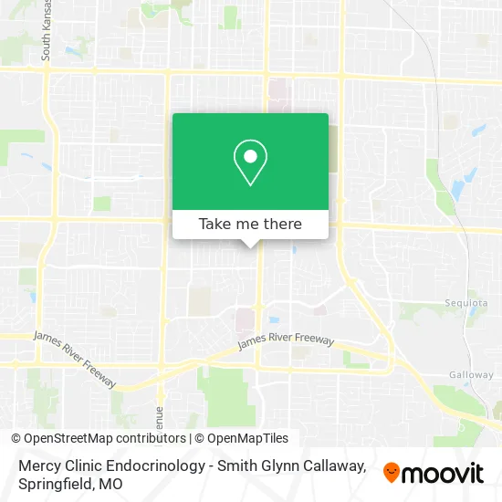 Mercy Clinic Endocrinology - Smith Glynn Callaway map