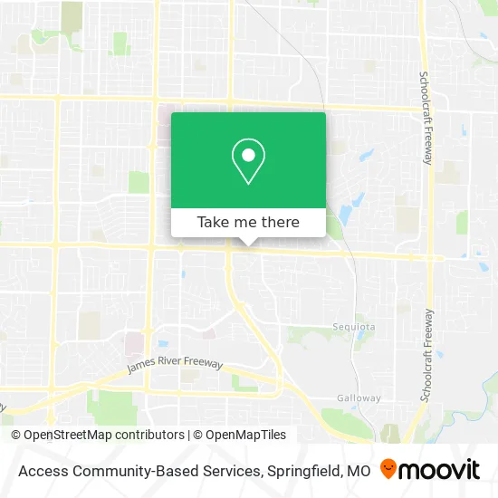 Access Community-Based Services map