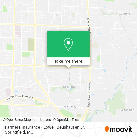 Farmers Insurance - Lowell Beushausen Jr map