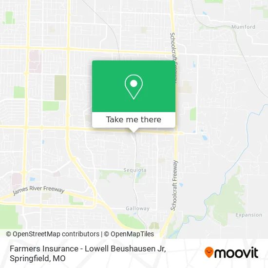 Farmers Insurance - Lowell Beushausen Jr map