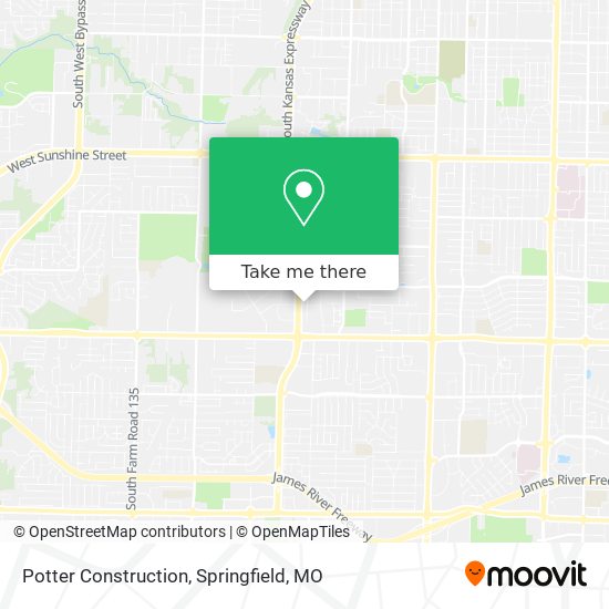 Kansas Road Construction Map How To Get To Potter Construction In Springfield By Bus?