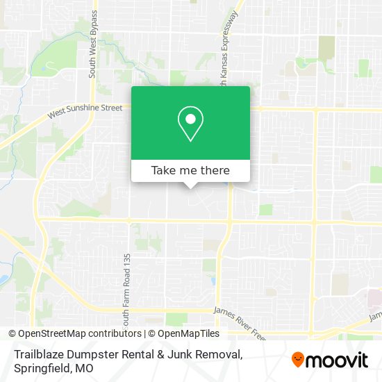 Trailblaze Dumpster Rental & Junk Removal map
