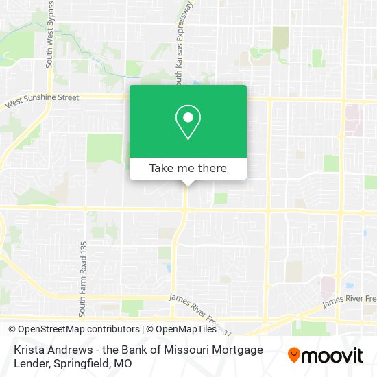 Krista Andrews - the Bank of Missouri Mortgage Lender map