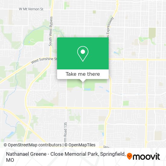 Nathanael Greene - Close Memorial Park map
