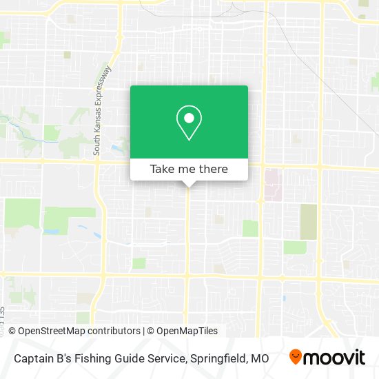 Captain B's Fishing Guide Service map